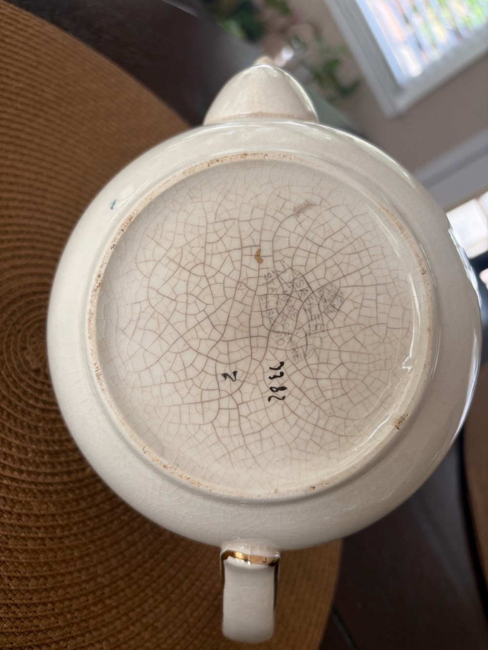 VINTAGE SADLER TEAPOT Turquoise with Gold Trim. England Teapot - Picture 5 of 8